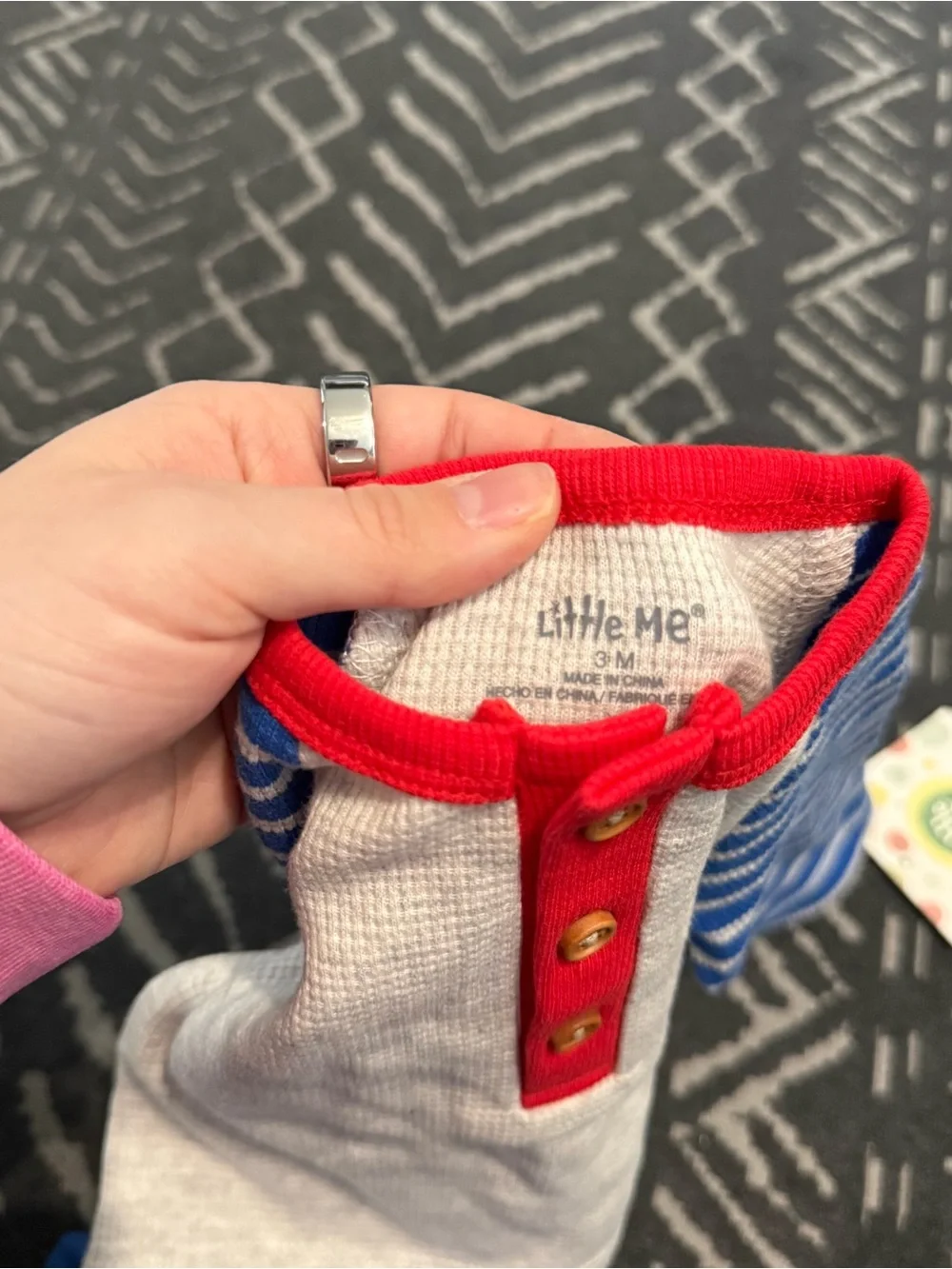 New baby boy little me shirt and pants set